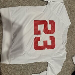 SHEIN White Polyester Top